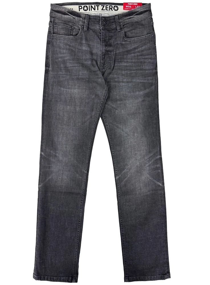MALCOM | Classic Fit 5 Pocket Denim Jeans