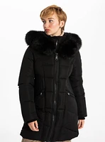 ADALHEIDI | Long Parka with fur hood