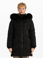 ADALHEIDI | Long Parka with fur hood