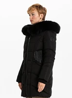 ADALHEIDI | Long Parka with fur hood