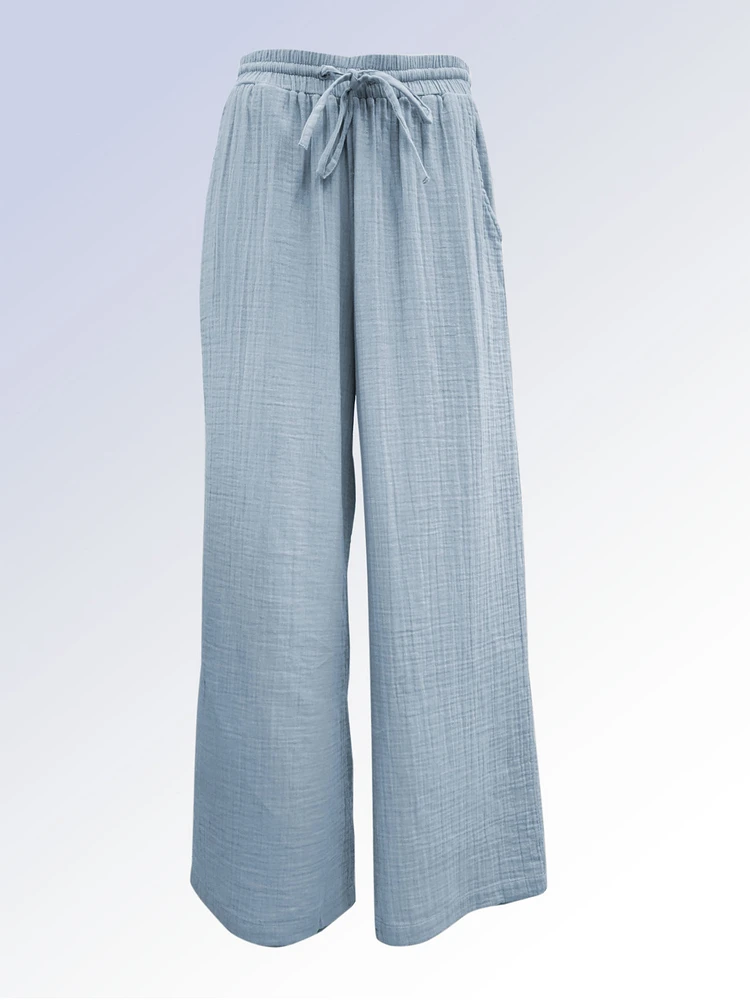 KELLY | Flowy Pants With Elastic Waistband