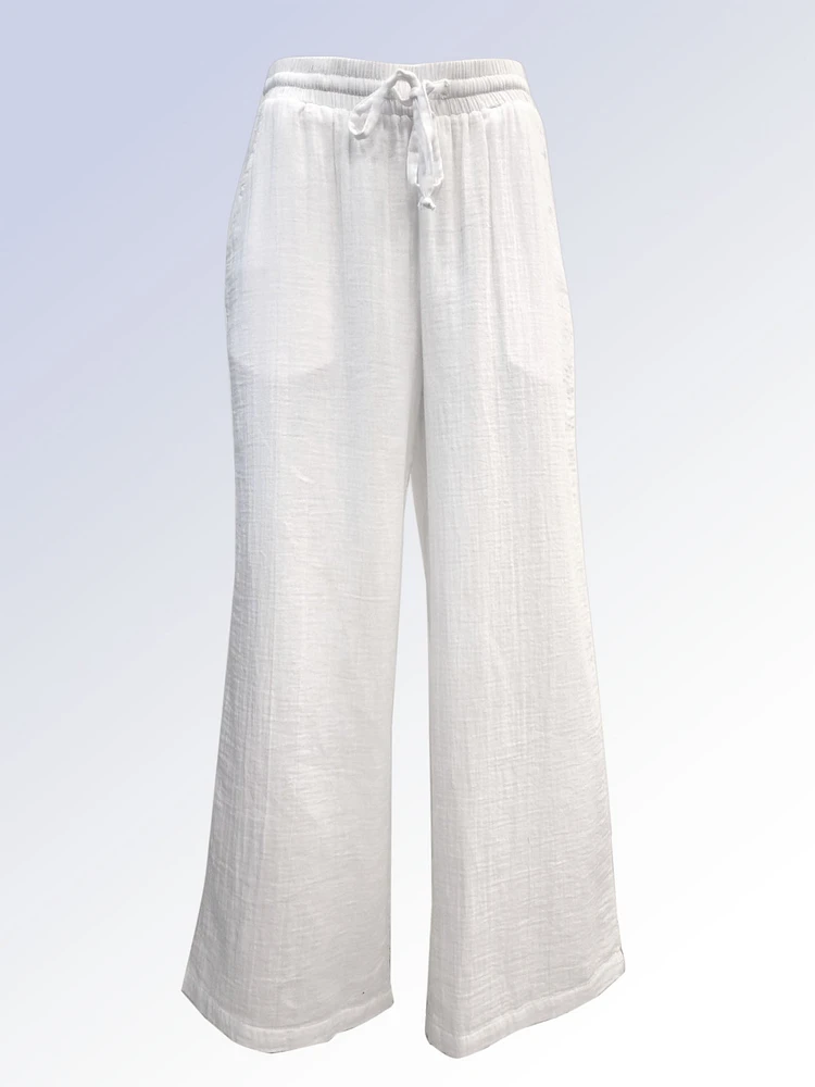 KELLY | Flowy Pants With Elastic Waistband