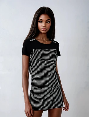 ALEXANDRA | Straight Cut Dress| Robe À Coupe Droite