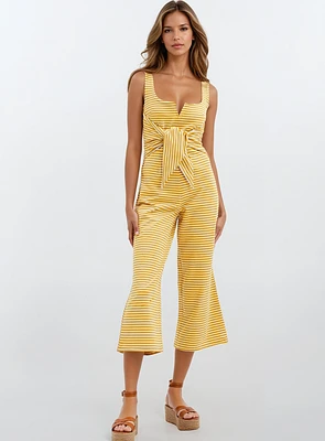 NADINE | Striped Terry Jumpsuit
