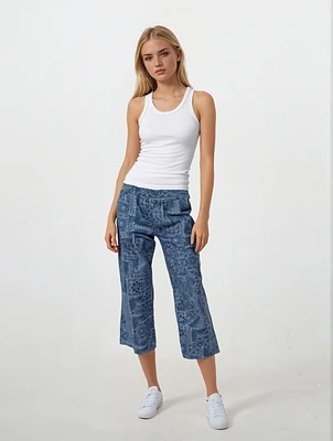 CARLY | Capri Elastic Waist Pants