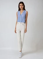 Vera | Button Up Sleeveless Top