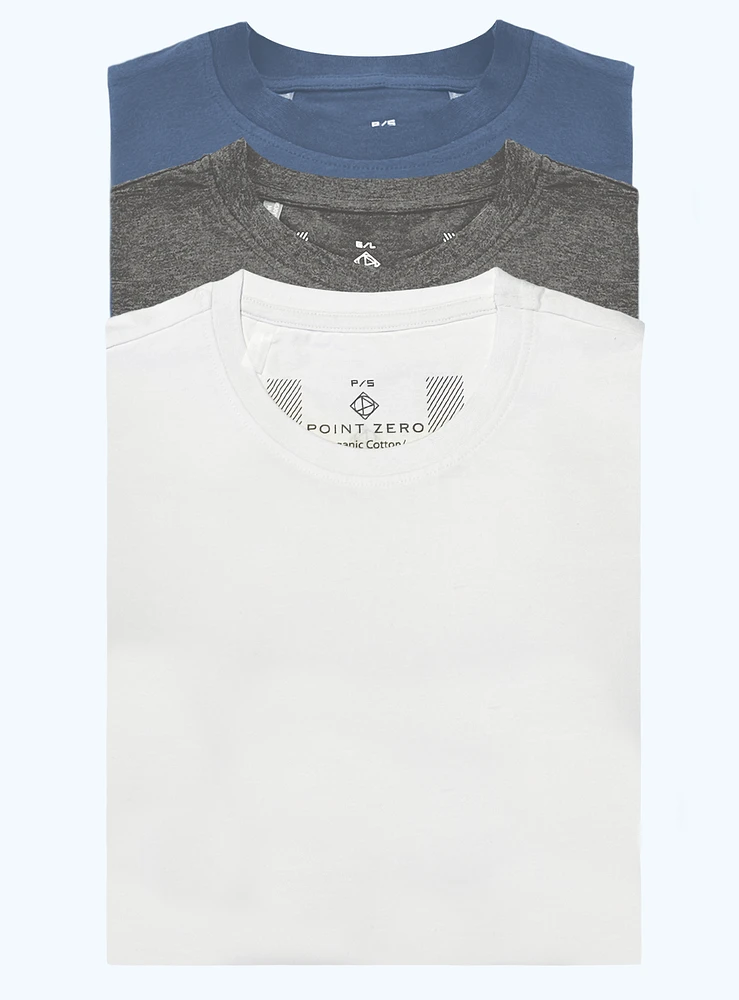 3-Pack Cotton Organic Long Sleeves T-shirts
