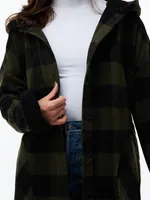 Abbe Hooded Buffalo Plaid Shacket