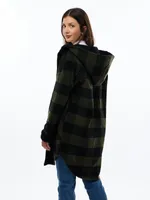 Abbe Hooded Buffalo Plaid Shacket