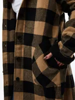 Abbe Hooded Buffalo Plaid Shacket