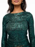 Mirror Ball Long Sleeve Top