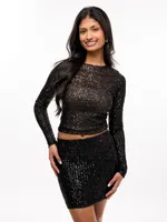 Mirror Ball Long Sleeve Top