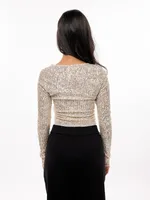 Mirror Ball Long Sleeve Top