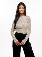 Mirror Ball Long Sleeve Top