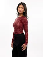 Mirror Ball Long Sleeve Top