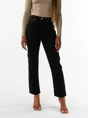 Levi's Wedgie Straight Jean Black Sprout