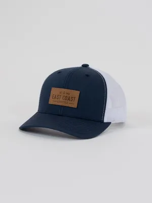 East Coast Lifestyle Leather Patch Cap