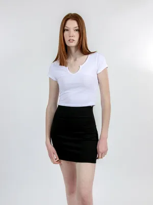 Nylon Bodycon Trisha Mini Skirt