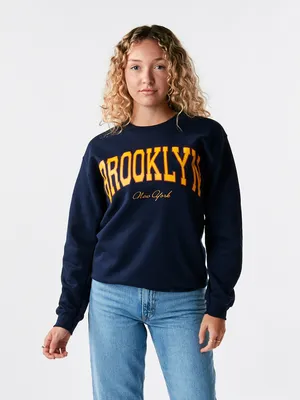 Brooklyn Two Tone Crew Sweatshirt