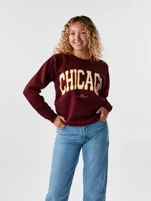 Chicago Two Tone Crew Sweatshirt
