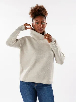 Mossy Turtleneck Sweater