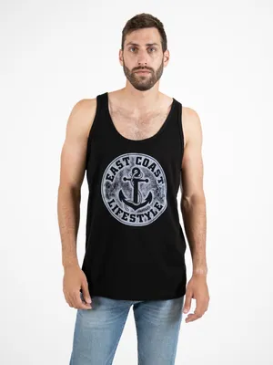 East Coast Lifestyle Anchor Distressed Tank