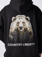 Country Liberty Bear Hoodie