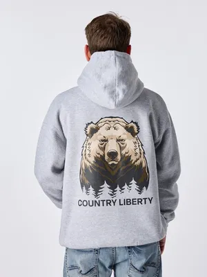 Country Liberty Bear Hoodie