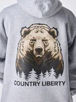 Country Liberty Bear Hoodie