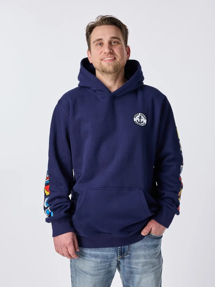 East Coast Lifestyle Boat Flag Hoodie