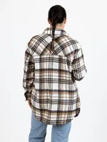 Jessica Brushed Plaid Shacket