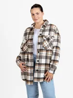 Jessica Brushed Plaid Shacket