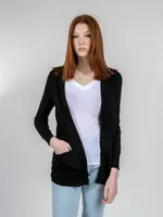 ¾ Length Ribbed Juniper Cardigan