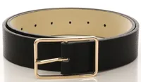 Thin Rectangle Buckle Belt