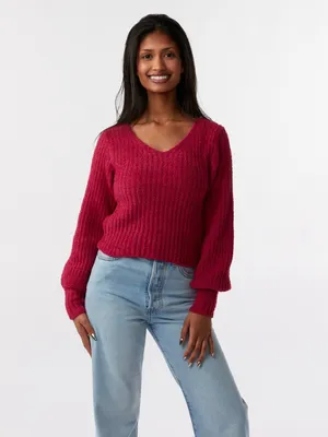 Cozy Puff Sleeve Sweater