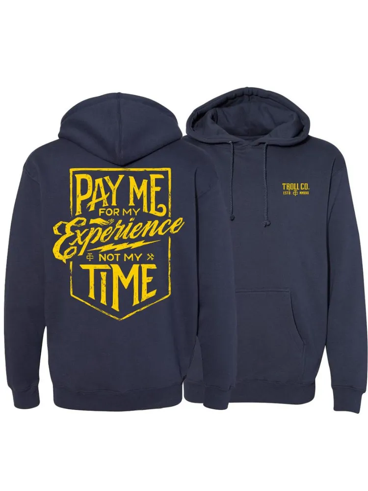 Troll Co. Pay Me Navy Hoodie