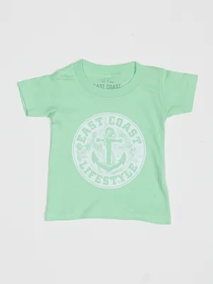 East Coast Lifestyle Toddler Distressed Anchor Tee