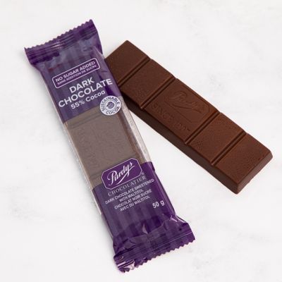 No Sugar Added Dark Chocolate Bar, 50 g