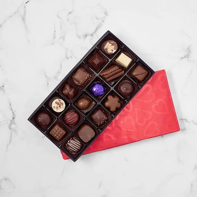 Assorted Chocolate Favourites Gift Box, Red Gift Wrap