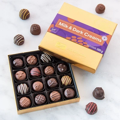 Milk & Dark Chocolate Creams, 16 pc