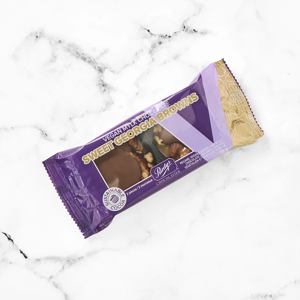 Vegan Mylk Chocolate Sweet Georgia Browns, pack of 2, 70 g