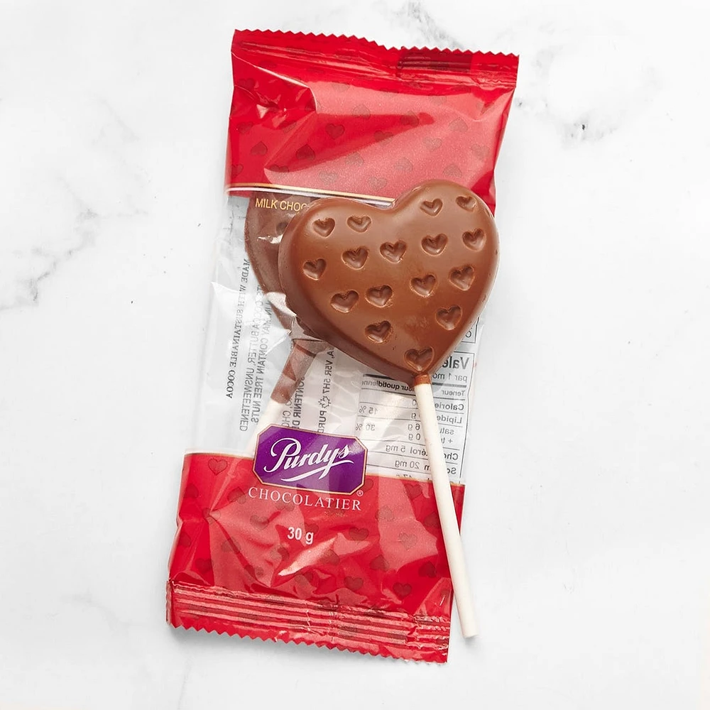 Milk Chocolate Heart Lolly, 30 g