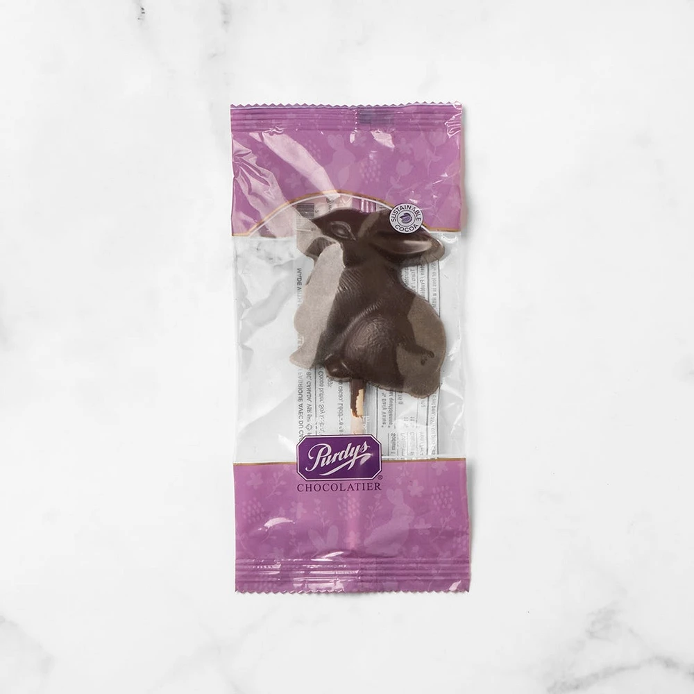 Dark Chocolate Bunny Lolly, 30 g