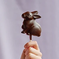 Dark Chocolate Bunny Lolly, 30 g