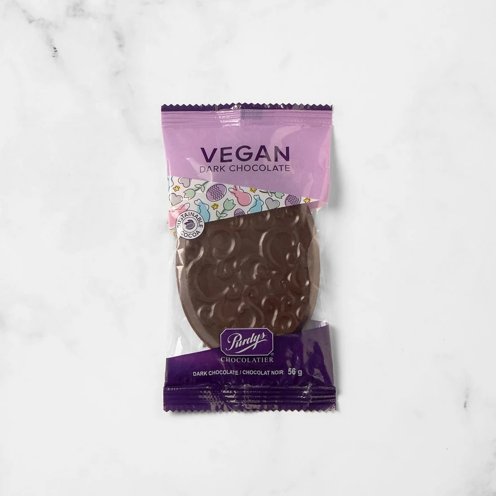 Vegan Dark Chocolate Spring Egg