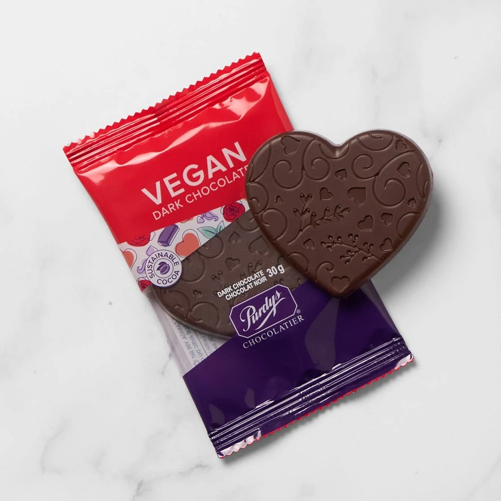 Vegan Dark Chocolate Heart, 30 g