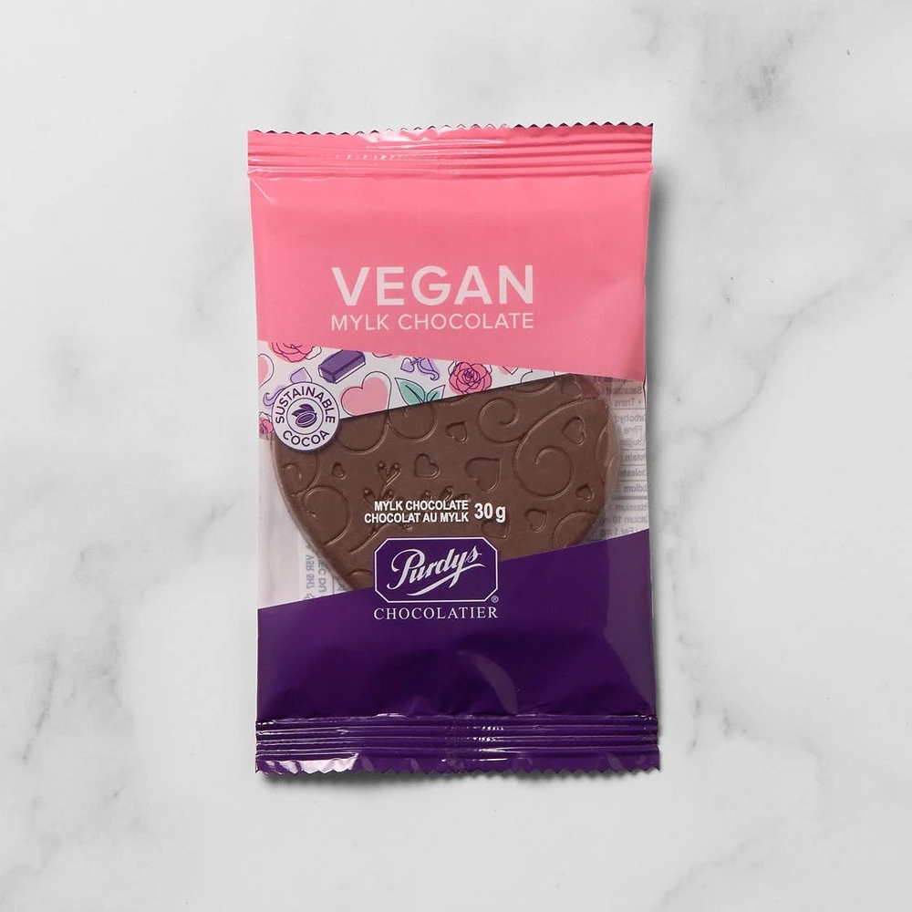 Vegan Mylk Chocolate Heart, 30 g