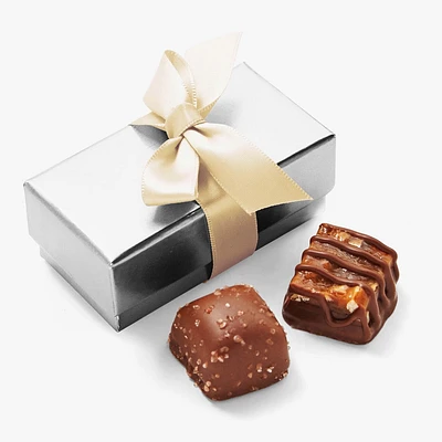Assorted Chocolate Silver Favour, Ribbon