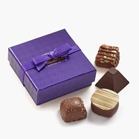 Assorted Chocolate Purple Favour, Purple Band, 4 pc