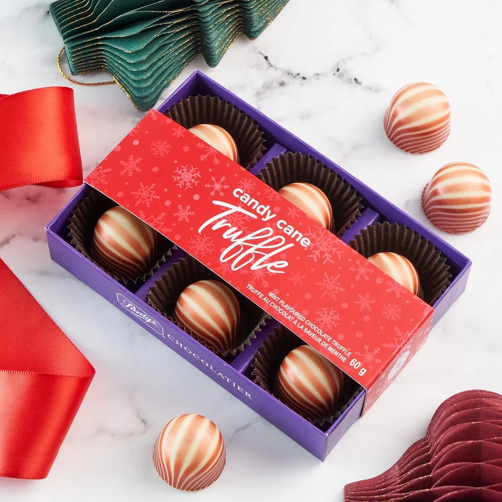 Candy Cane Truffle, 6 pc